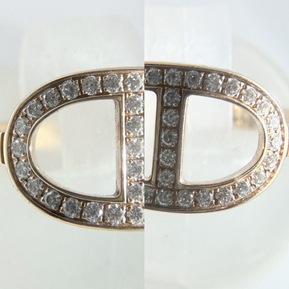 Hermes Ring Chaine D'ancre Contour 18k Gold PG 53 Diamond — view 3
