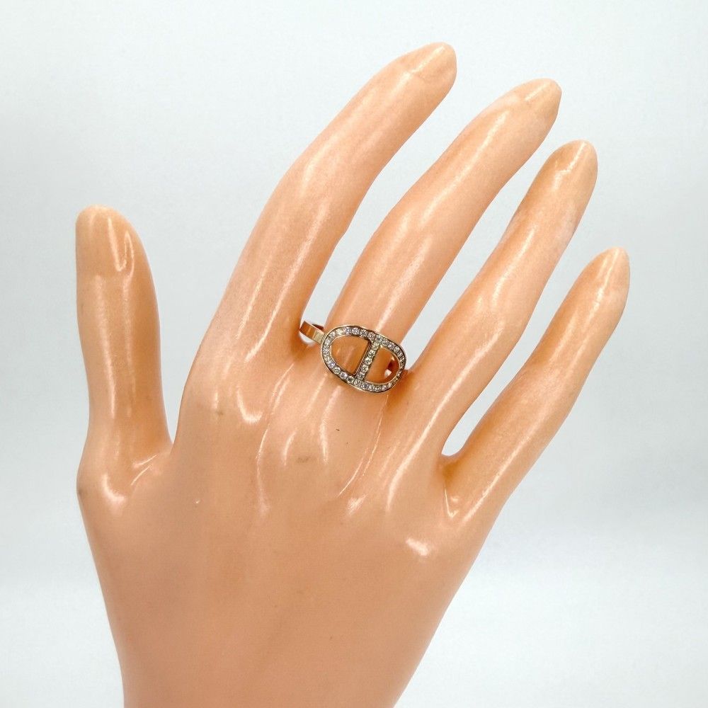 Hermes Ring Chaine D'ancre Contour 18k Gold PG 53 Diamond — view 2