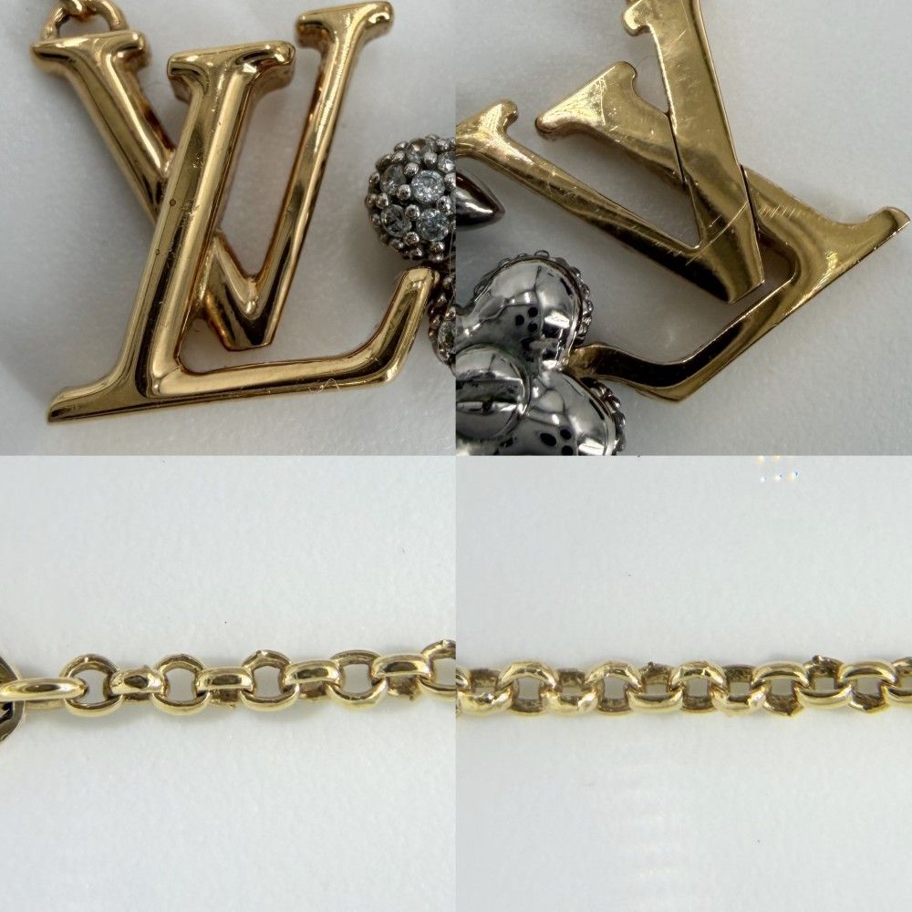 Louis Vuitton Necklace LV Glam Pandant Pendant with Adjustable Star Gold Silver — view 6