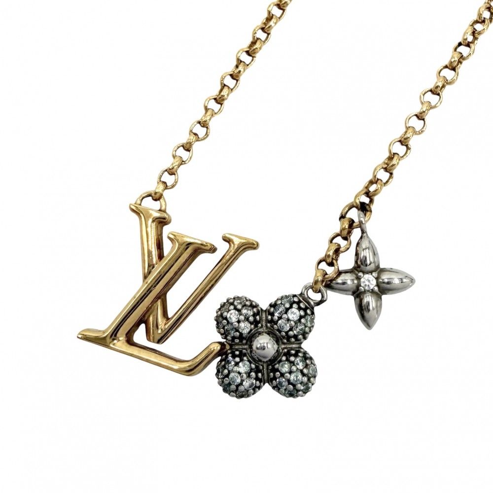 Louis Vuitton Necklace LV Glam Pandant Pendant with Adjustable Star Gold Silver