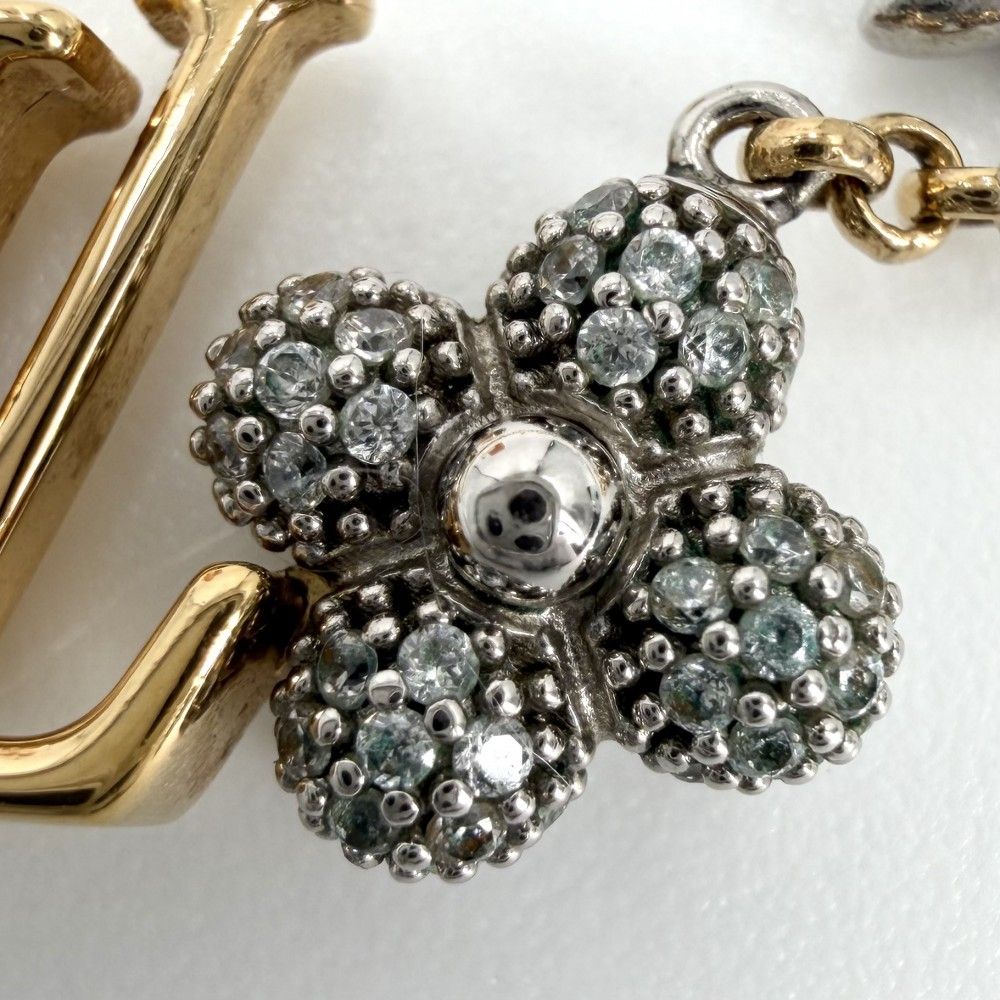 Louis Vuitton Necklace LV Glam Pandant Pendant with Adjustable Star Gold Silver — view 7