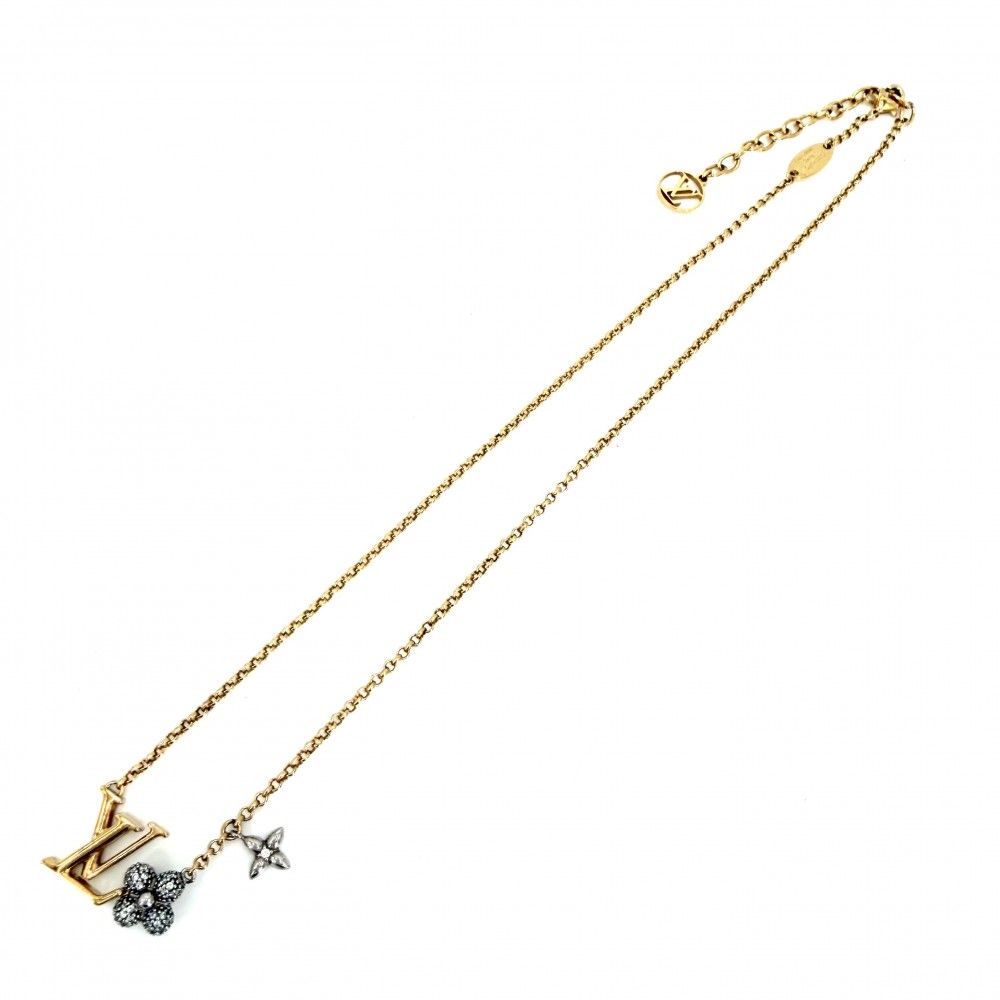 Louis Vuitton Necklace LV Glam Pandant Pendant with Adjustable Star Gold Silver — view 4