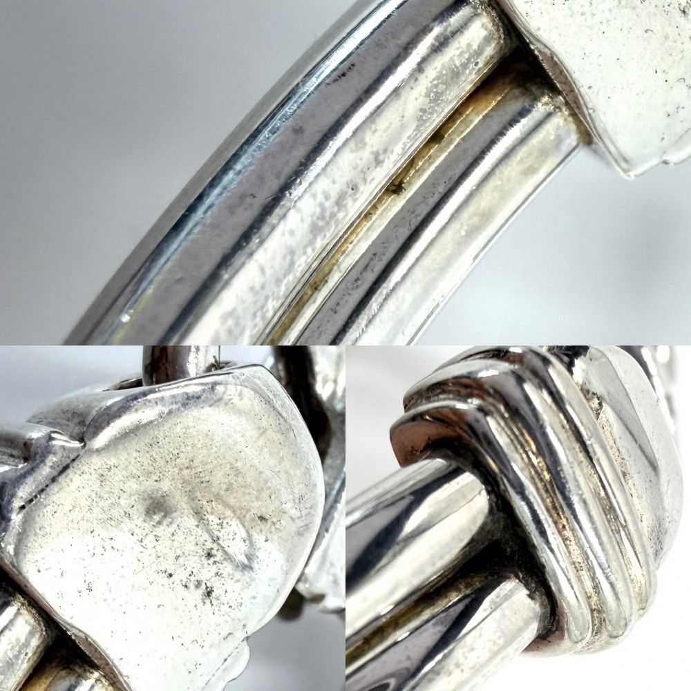 Tiffany & Co Bangle Double Loop Combination Bracelet 18k YG 925 Sterling Silver — view 8