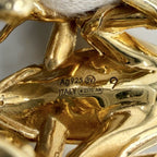 Bottega Veneta Ring Lana Frog 925 Sterling Silver Gold