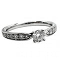 Tiffany & Co Ring Harmony Half Circle Platinum Diamond