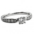 Tiffany & Co Ring Harmony Half Circle Platinum Diamond
