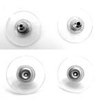 Chanel Earrings CC Logo Swing Rhinestone Silver — view 4