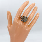 Chanel Ring CC Logo Rhinestone — view 2