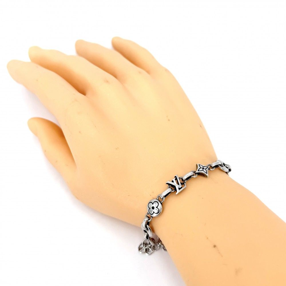 Louis Vuitton Bracelet Monogram LV Adjuster with Star M 925 Sterling Silver — view 3