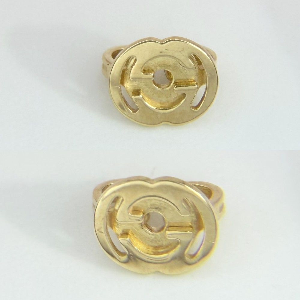 Gucci Earrings Interlocking 18k YG Small Simple Gold — view 4
