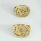 Gucci Earrings Interlocking 18k YG Small Simple Gold — view 4