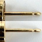 Gucci Earrings Interlocking 18k YG Small Simple Gold — view 3