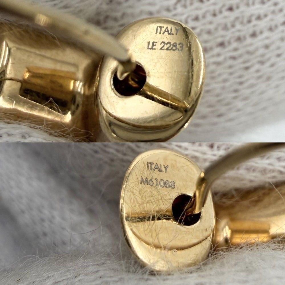 Louis Vuitton Earrings Essential Hoop Small Simple Gold — view 4