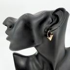 Louis Vuitton Earrings Essential Hoop Small Simple Gold — view 2