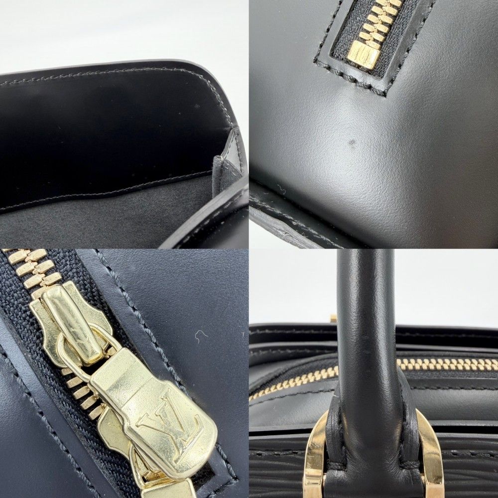 Louis Vuitton Handbag Epi Pont Neuf Black Noir Gold — view 6