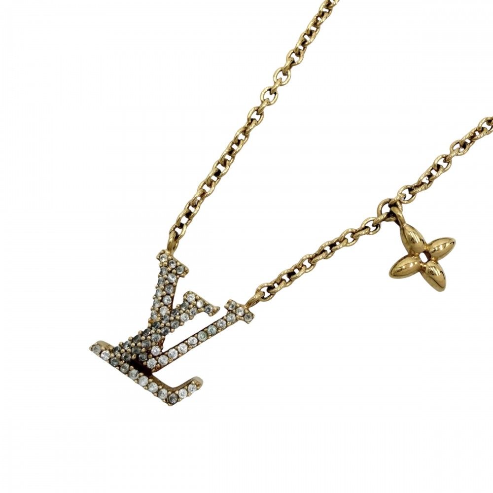 Louis Vuitton Necklace LV Iconic Pendant with Adjuster Star Rhinestone Gold