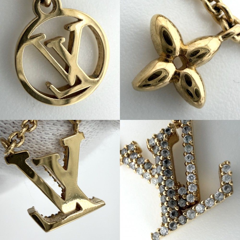 Louis Vuitton Necklace LV Iconic Pendant with Adjuster Star Rhinestone Gold — view 5