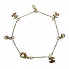 Chanel Bracelet CC Logo Coco Chain Rhinestone