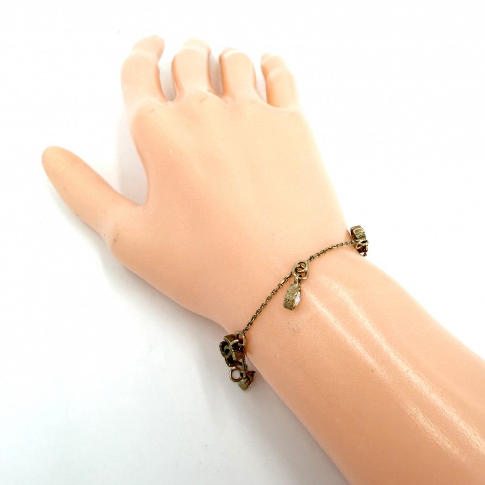 Chanel Bracelet CC Logo Coco Chain Rhinestone — view 3