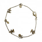 Chanel Bracelet CC Logo Coco Chain Rhinestone — view 2