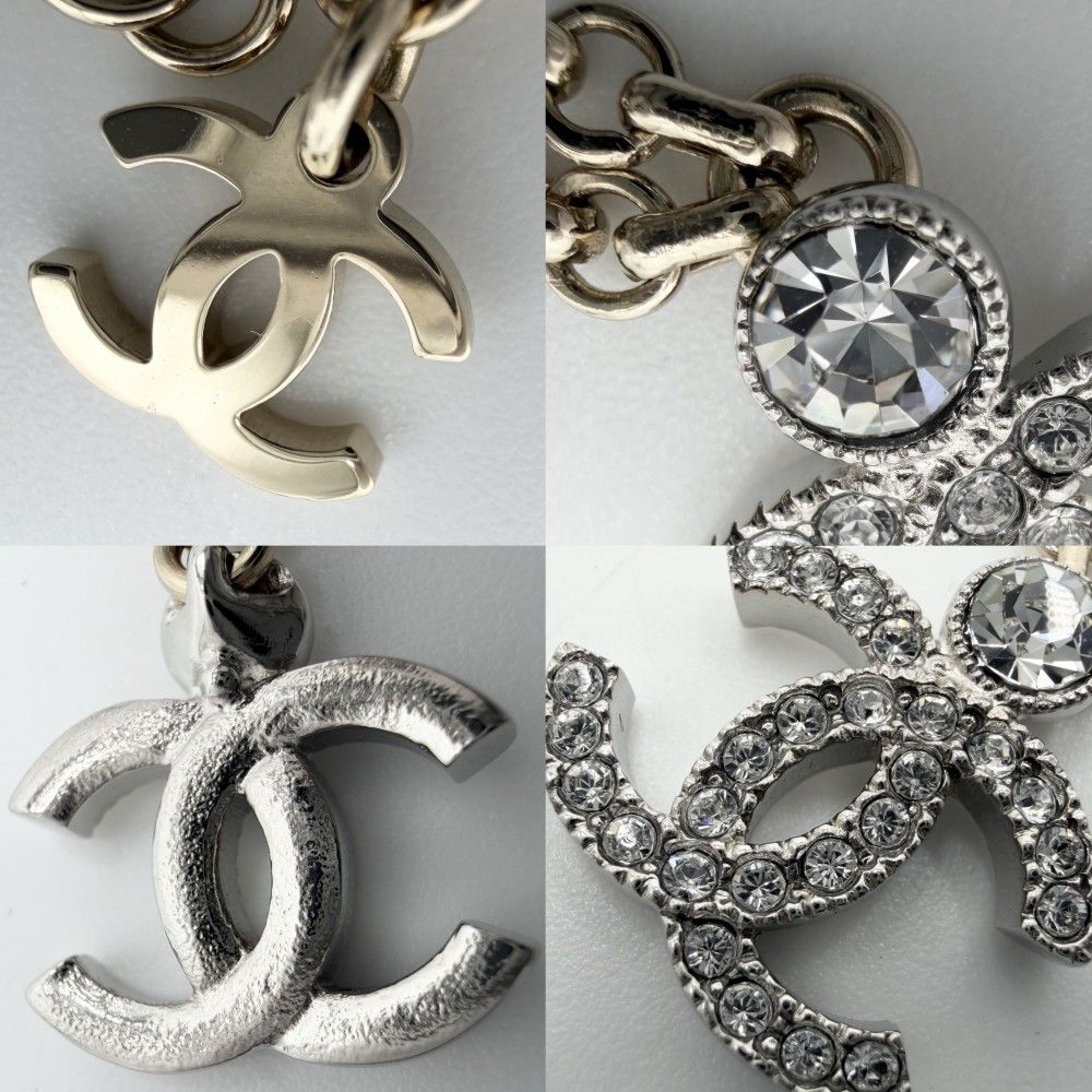 Chanel Necklace Adjustable Star with CC Logo Pendant Rhinestone Gold — view 6