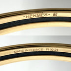 Hermes Bangle Enamel Bracelet Cloisonne Pink Gold — view 3