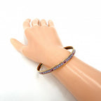 Hermes Bangle Enamel Bracelet Cloisonne Pink Gold — view 2
