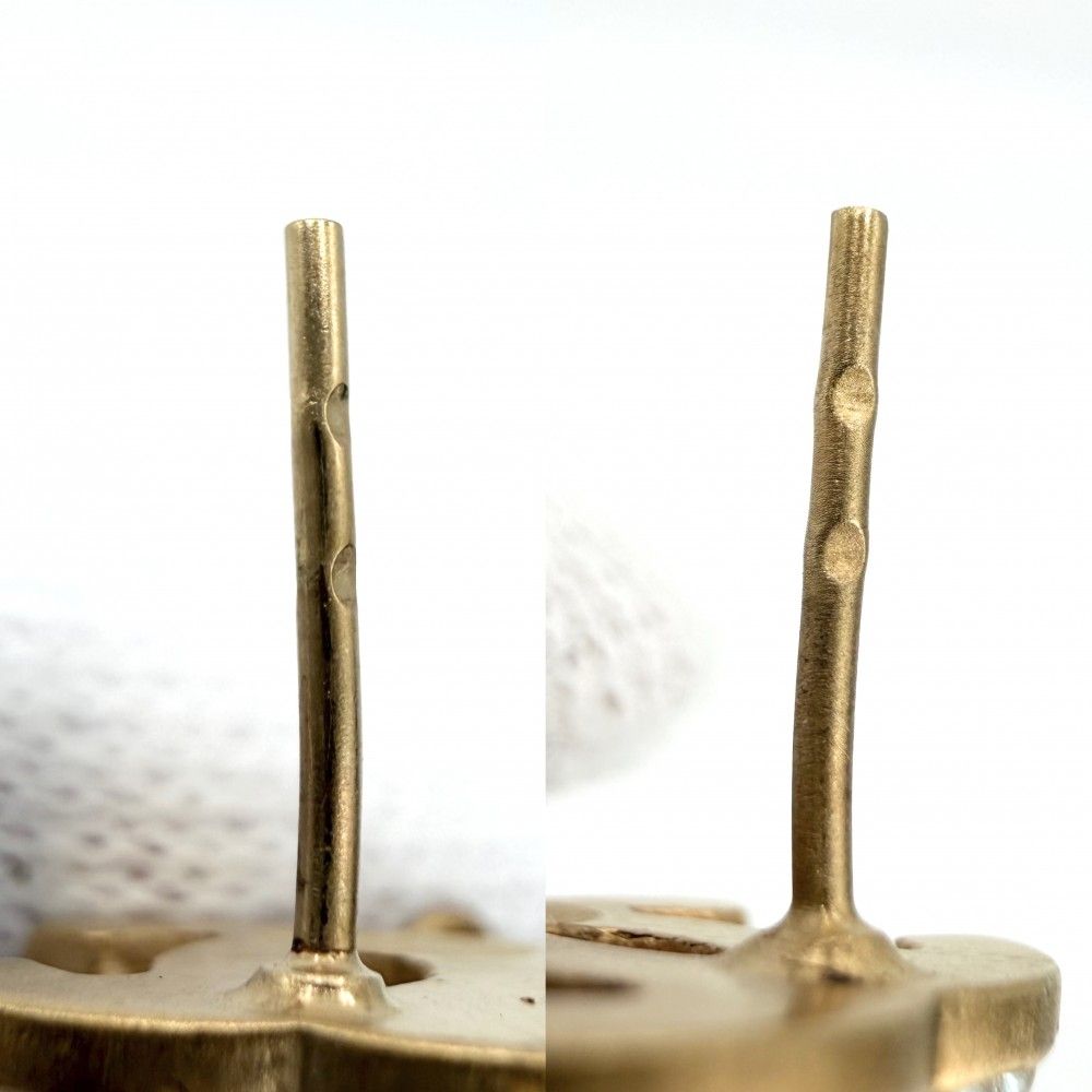 Chanel Earrings CC Logo Swing Gold Faux Pearl — view 3