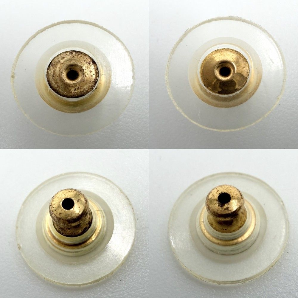 Chanel Earrings CC Logo Swing Gold Faux Pearl — view 4