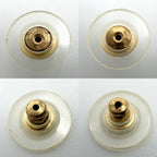 Chanel Earrings CC Logo Swing Gold Faux Pearl — view 4