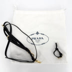 Prada 2-Way Boni Mini Shoulder Bag Crossbody Triangle Logo Tote Leather Black — view 7