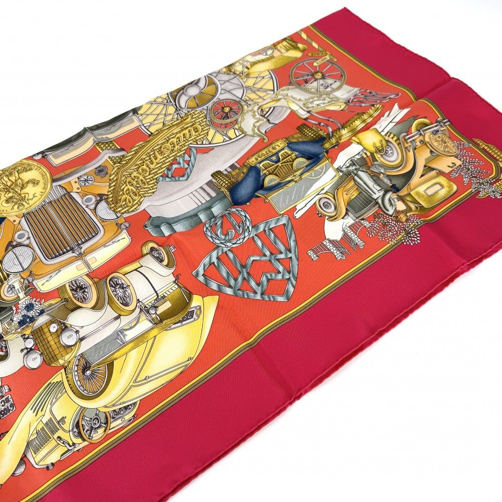 Hermes Scarf Carre 90 Automobile Carres Silk — view 5