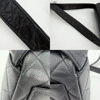 Chanel Shoulder Bag Quilted Crossbody Black Gold — view 9