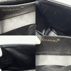 Chanel Shoulder Bag Quilted Crossbody Black Gold — view 7