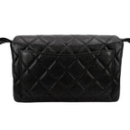 Chanel Shoulder Bag Quilted Crossbody Black Gold — view 2