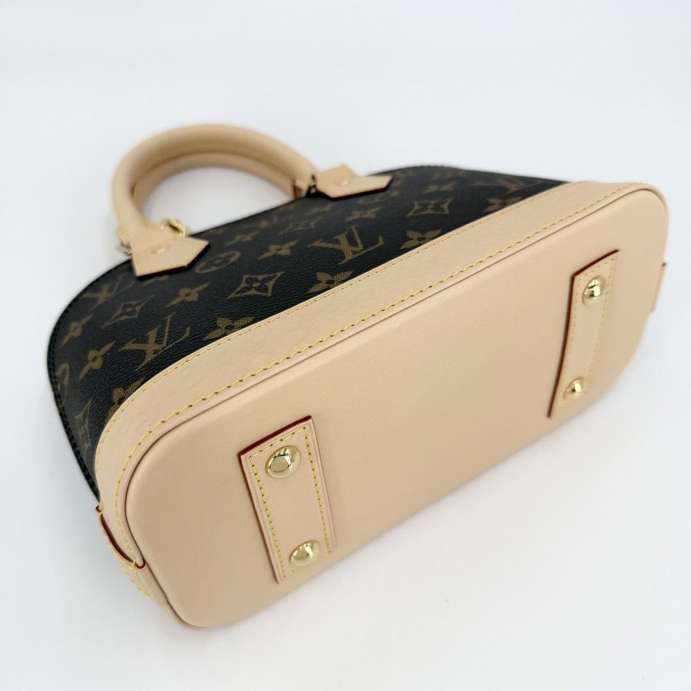 Louis Vuitton 2-Way Monogram Alma BB Shoulder Bag Crossbody Small Brown Gold — view 3