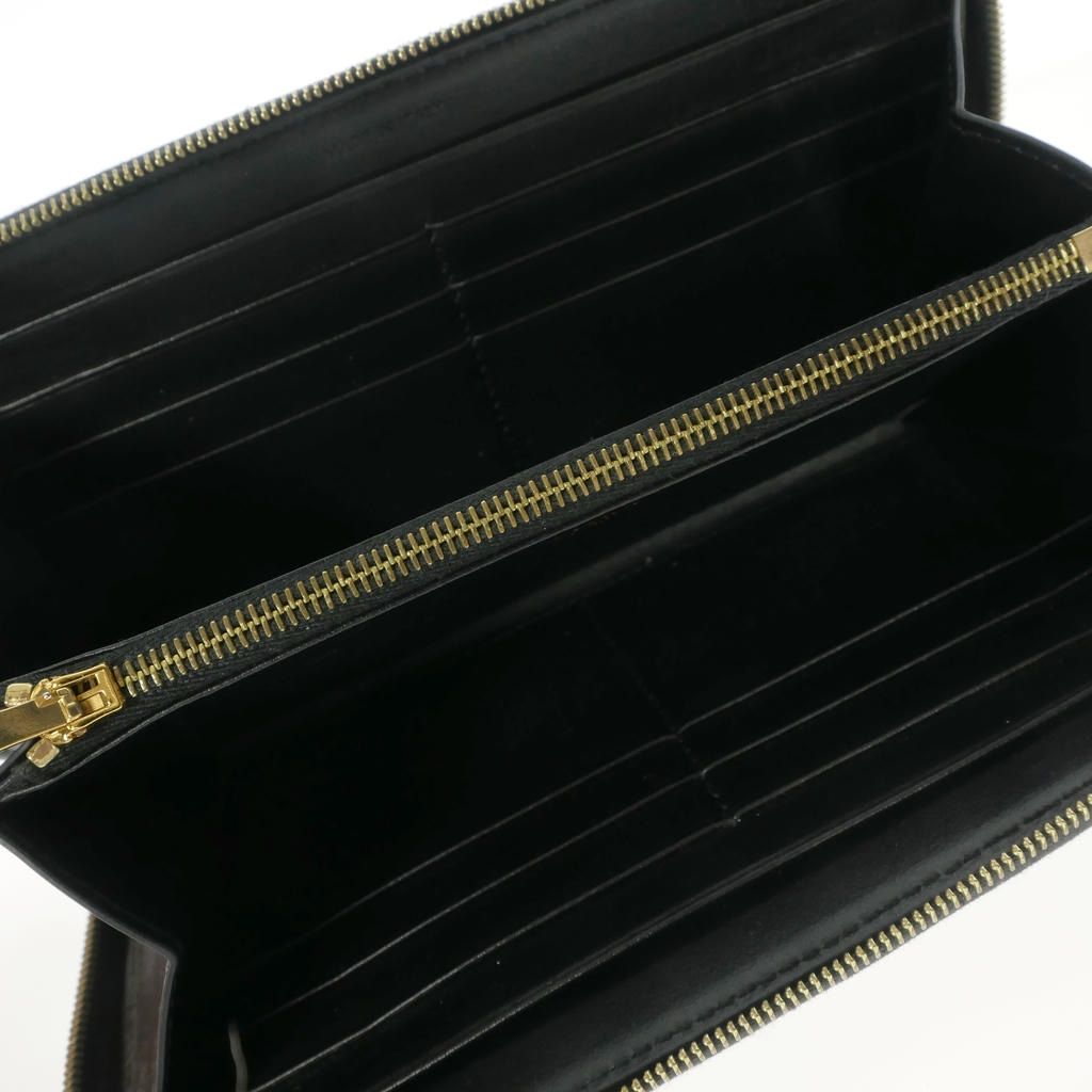Celine Triomphe Canvas Large Zip Wallet Brown — view 3