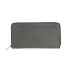 Celine Triomphe Canvas Large Zip Wallet Brown