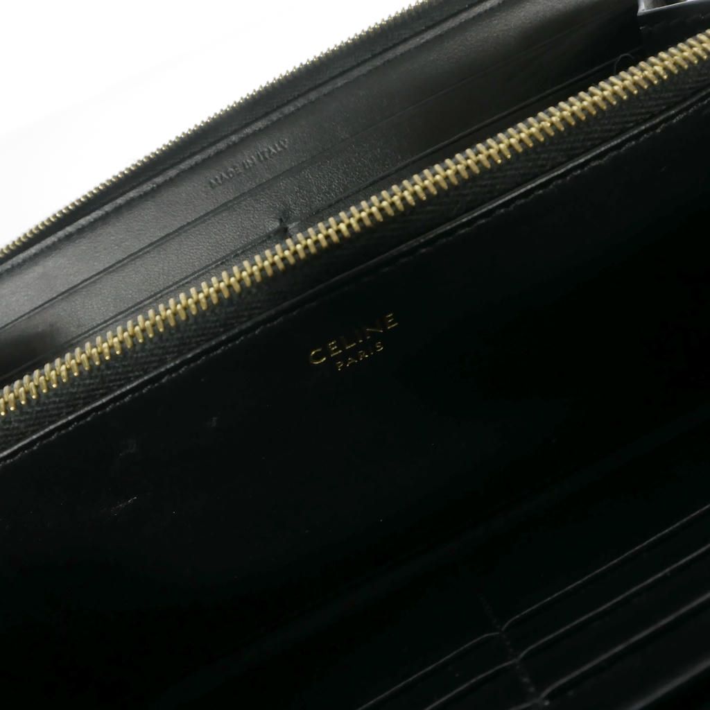 Celine Triomphe Canvas Large Zip Wallet Brown — view 8