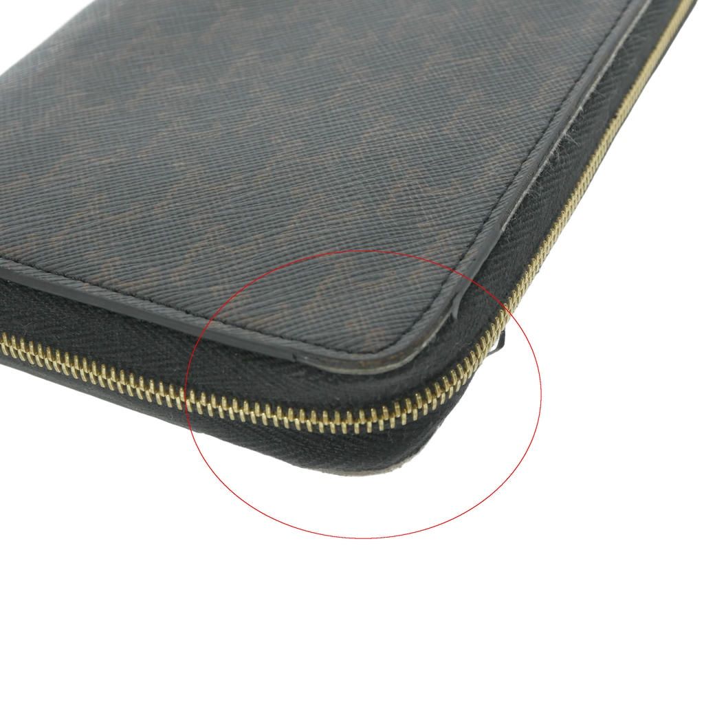 Celine Triomphe Canvas Large Zip Wallet Brown — view 6