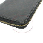 Celine Triomphe Canvas Large Zip Wallet Brown — view 6