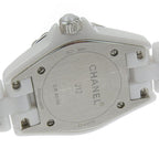 Chanel Diamond White Ceramic Quartz Analog Watch with Shell Dial — view 6