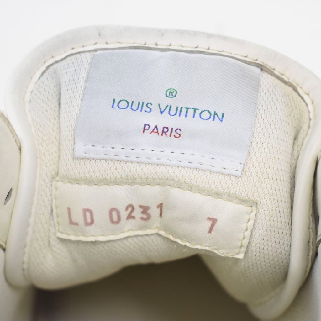 Louis Vuitton Tattoo Line Monogram Leather High Cut Sneakers 7 White — view 7