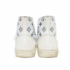 Louis Vuitton Tattoo Line Monogram Leather High Cut Sneakers 7 White — view 3