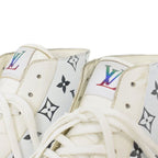 Louis Vuitton Tattoo Line Monogram Leather High Cut Sneakers 7 White — view 8