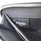 Fendi Bug's Eye Round Zip Wallet Gray — view 5
