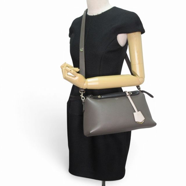 Fendi by the Way Shoulder Bag Gray — view 6