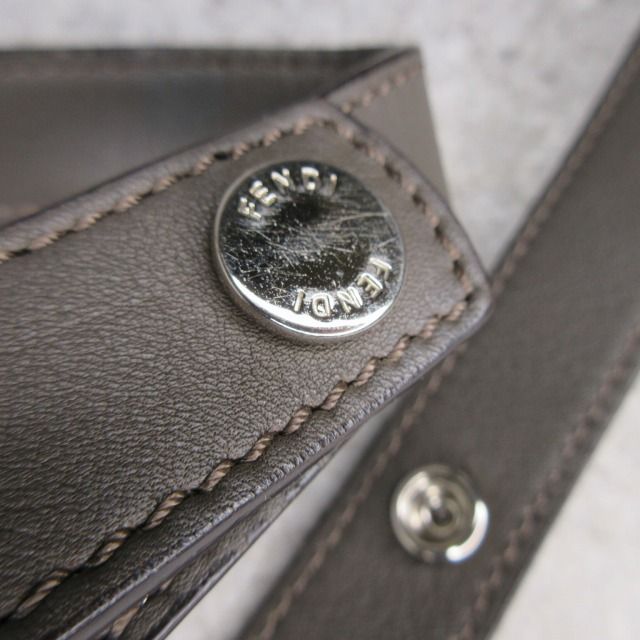 Fendi by the Way Shoulder Bag Gray — view 9