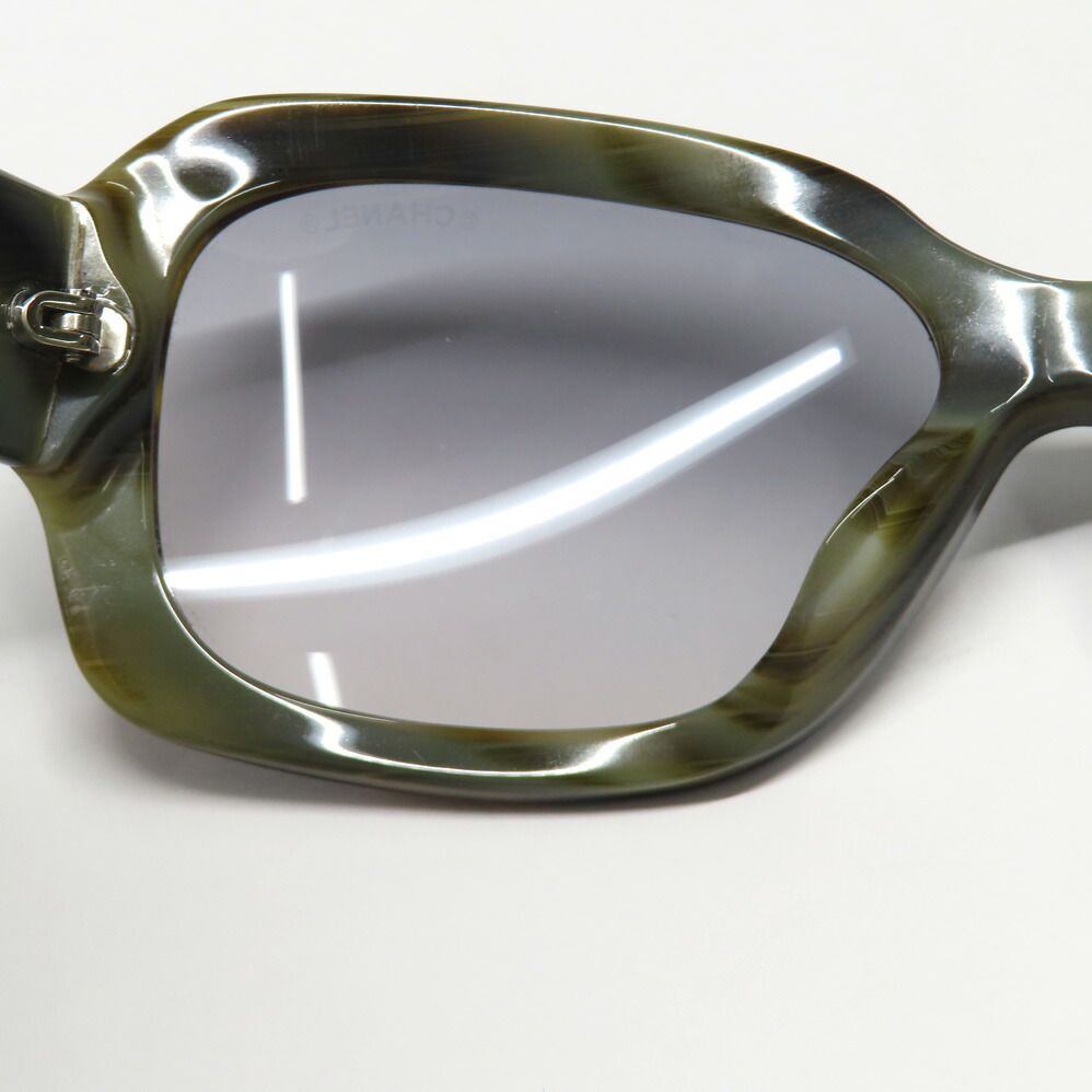 Chanel Sunglasses 11 Brown Gray Multicolor CC Logo Eyewear — view 7