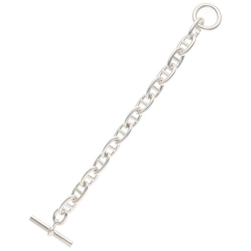 Hermes Chaine D'ancre TGM Silver Bracelet — view 2